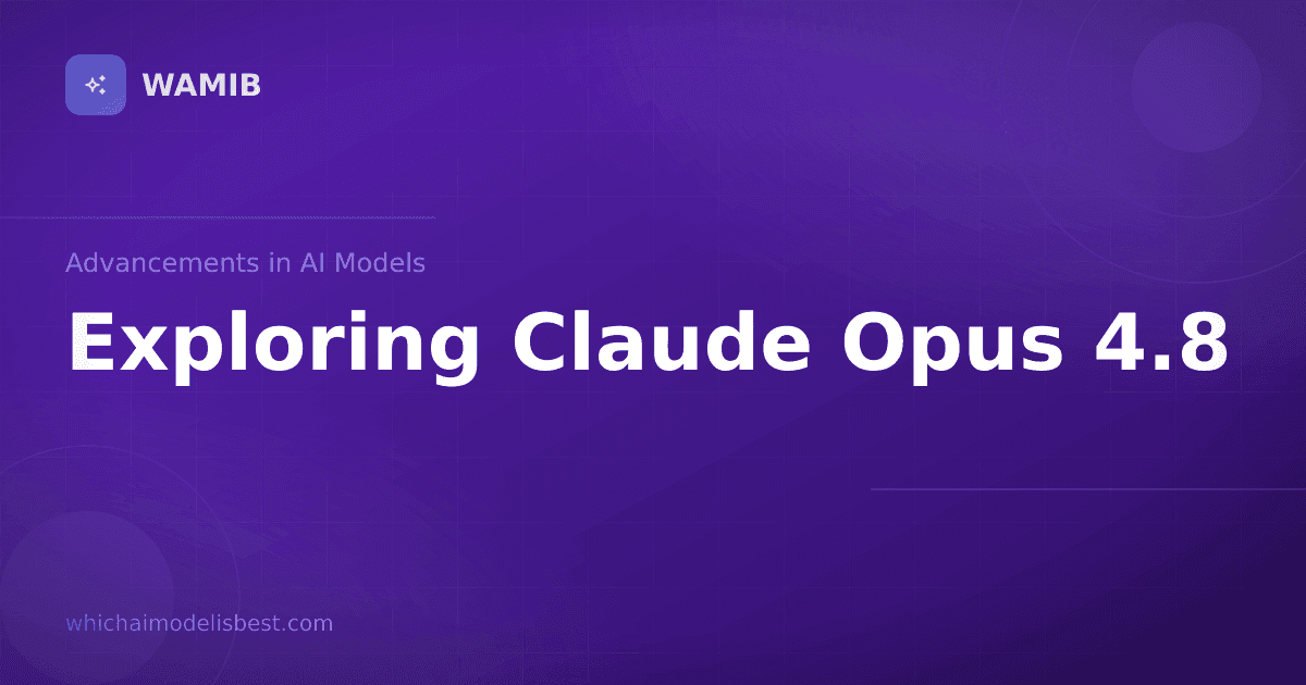 Exploring Claude Opus 4.8: Advancements in AI Models