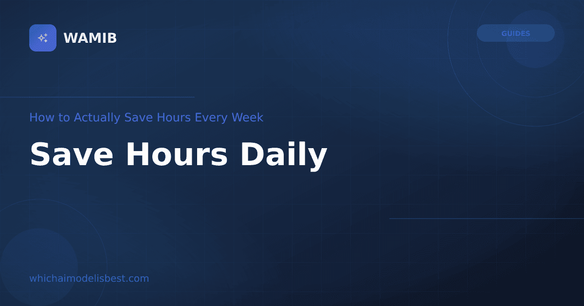 AI Productivity Workflows: How to Actually Save Hours Every Week